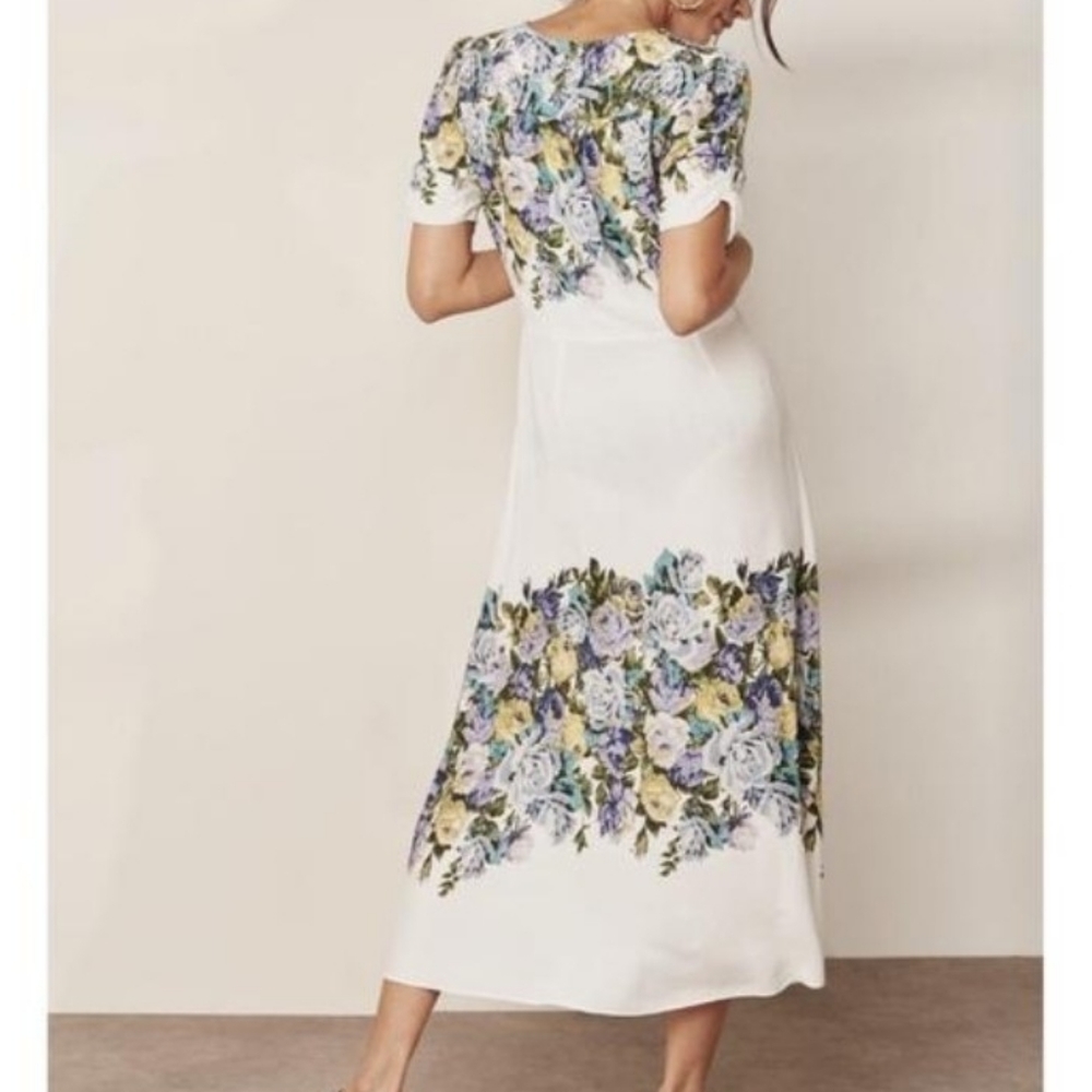 NWT Free People Ivory Floral Dress - Picture 2 of 8